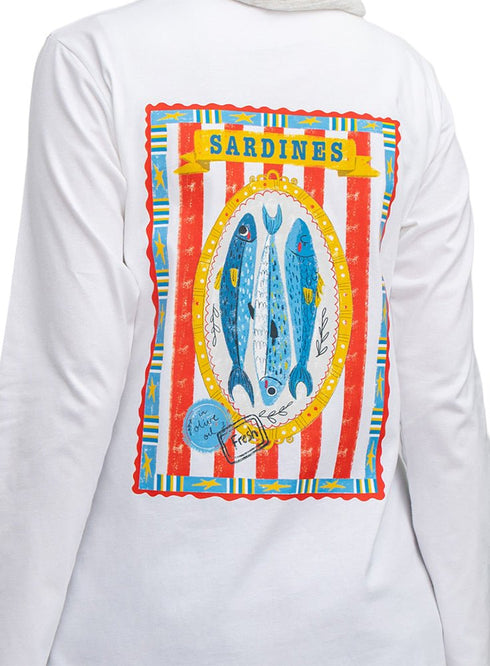 White-Design 5 Printed Long-Sleeve - Khotwh