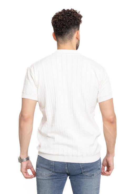 White Design 6 - F - Polo Neck T-Shirt - Khotwh