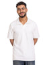 White - Design 7 Jacquard Polo Neck T-Shirt - Khotwh