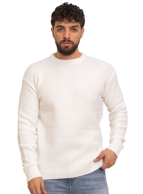 White - Design 7012 VIG - Round Pullover - Khotwh