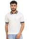 White Design 7506Knit Polo Neck Zipper - T-Shirt - Khotwh