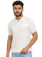 White Design 7527Knit Polo Neck Zipper - T-Shirt - Khotwh