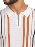 White Design 7573Knit Polo Neck - T-Shirt - Khotwh