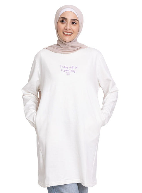 White E - Pocket Tunic Design 11 - Khotwh