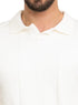 White F - P - Polo Neck Pullover - Khotwh