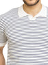 White F - S.Knit Polo T-shirt - Khotwh