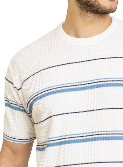 White F - S.Knit Round T-shirt - Khotwh