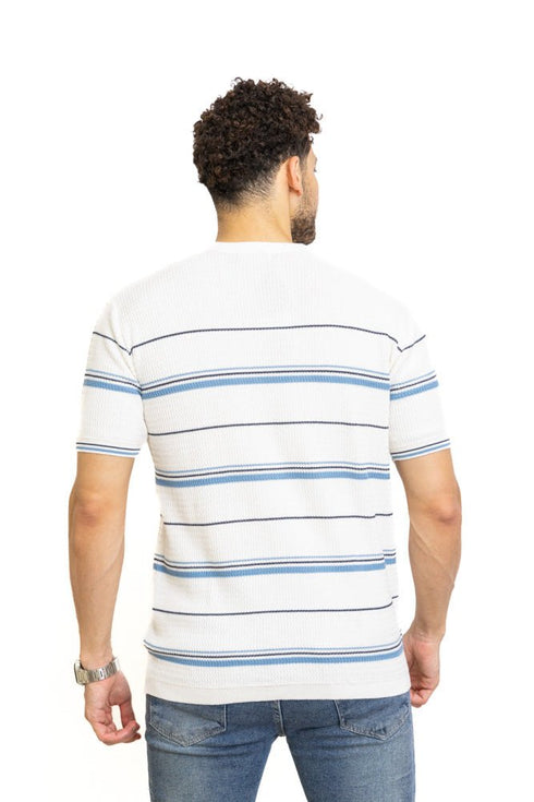 White F - S.Knit Round T-shirt - Khotwh