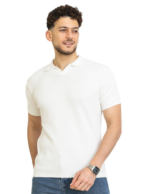 White F - Z - Polo Neck Pullover - Khotwh