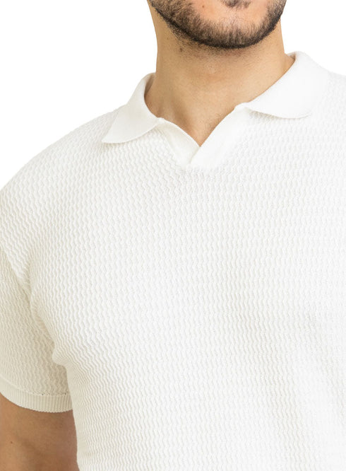 White F - Z - Polo Neck Pullover - Khotwh