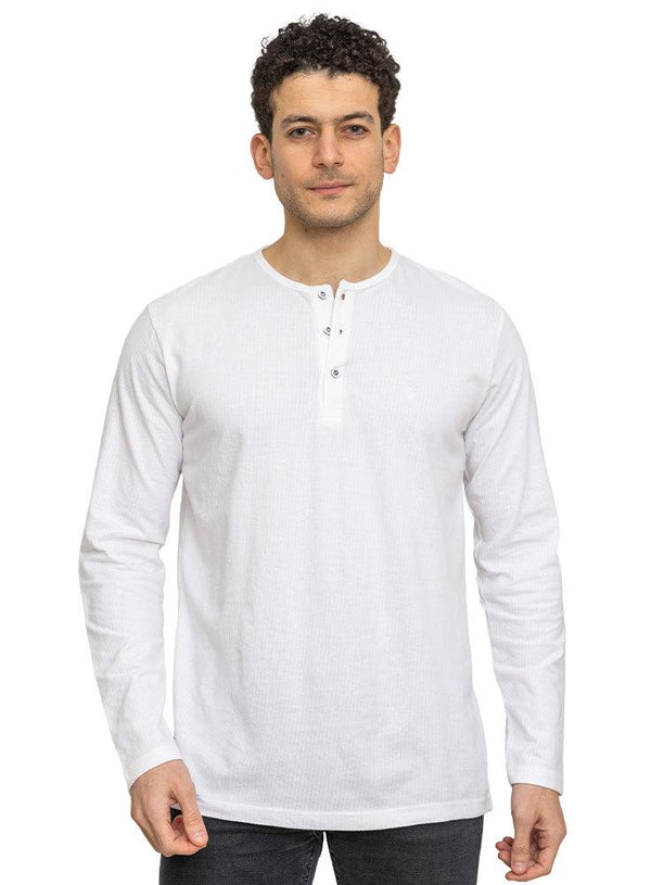 White - Holes Henley - Khotwh