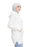 White Hoodie Pullover - Khotwh