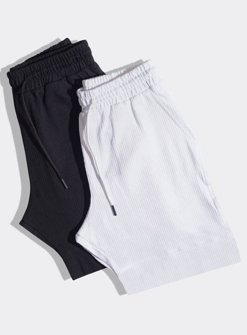 White Jacquard Short - Khotwh