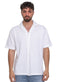 White Jacquard Tennis Collar Shirt - Khotwh
