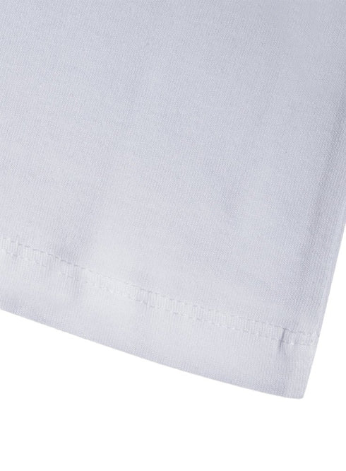 White Kids Round T-Shirt - Khotwh