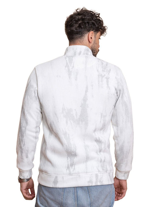 White Kint Half Zipper - Khotwh