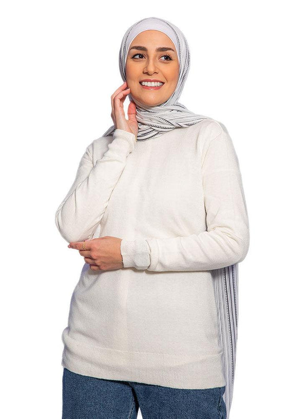 White Knit - Pullover - Khotwh