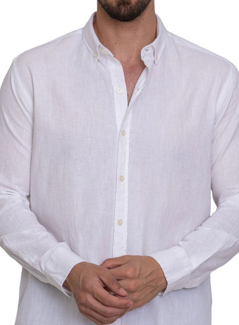 White Linen Shirt - Khotwh