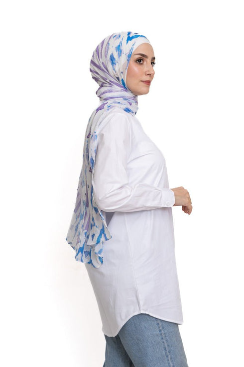 White Long Poplin Shirt - Khotwh