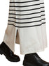 White Long - Striped Dress - Khotwh
