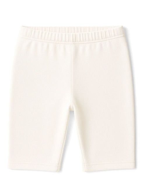 White Lycra Leggings Short - Khotwh