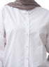 White Over Size Poplin Shirt - Khotwh