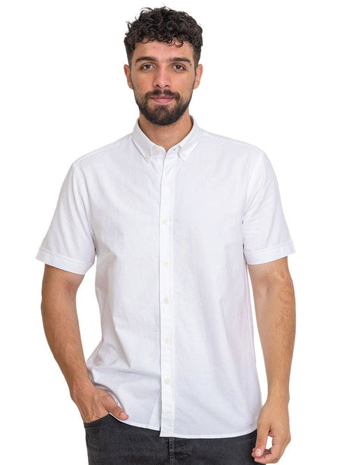 White Oxford Half Shirt - Khotwh