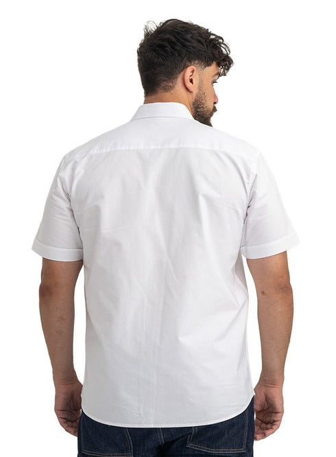 White Oxford Half Shirt - Khotwh