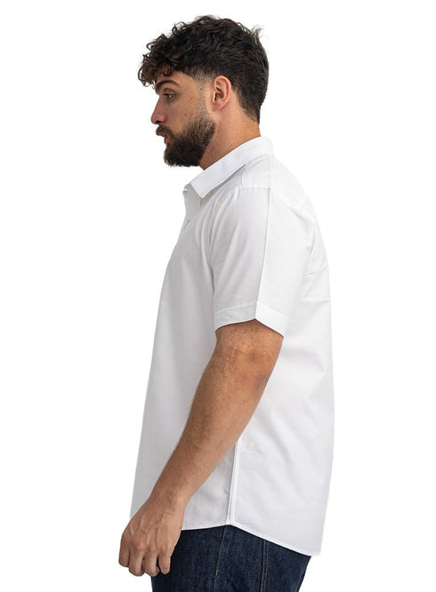 White Oxford Half Shirt - Khotwh