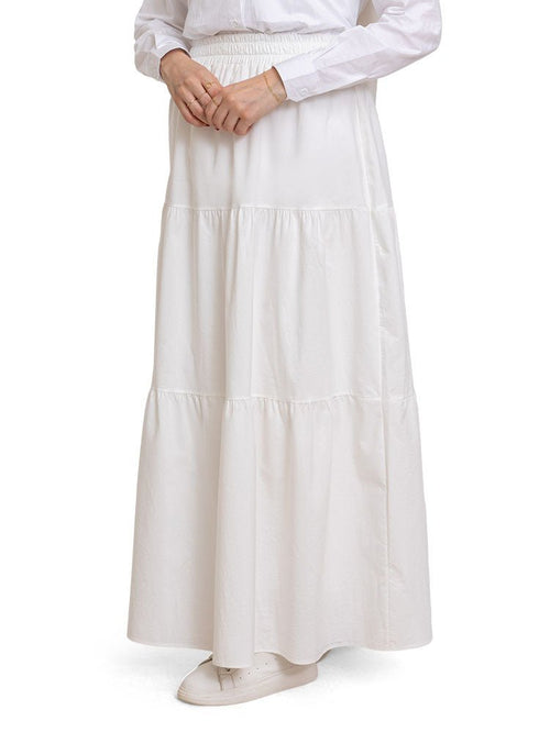 White P - Tiered Skirt - Khotwh