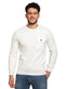 White Pocket Round Pullover - Khotwh