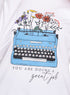 White Printed Long - Sleeve Design 23 - Khotwh