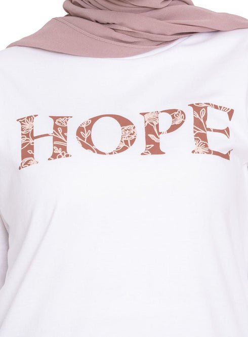 White Printed Long - Sleeve Design 25 - Khotwh