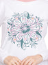 White Printed Long - Sleeve Design 28 - Khotwh