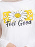 White Printed Long - Sleeve Design 6 - Khotwh