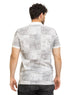 White Printed Polo Design 4 - Khotwh