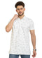 White Printed Polo Design 5 - Khotwh