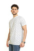 White Printed Round T-Shirt Design 1 - Khotwh