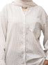 White RD - Striped V - Neck Shirt - Khotwh