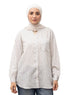 White RD - Striped V - Neck Shirt - Khotwh