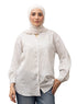 White RD - Striped V - Neck Shirt - Khotwh