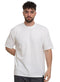 White Ribbed Over Size Round T-Shirt - Khotwh