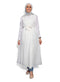White Robe Cut Dress - Khotwh