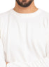 White Round Pullover - Khotwh