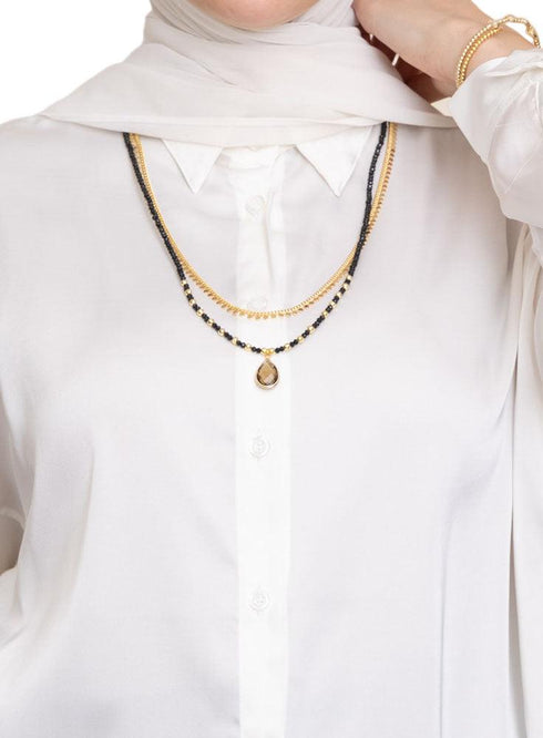 White Satin Blouse - Khotwh