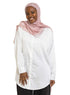 White Satin Over Size Shirt - Khotwh