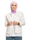 White Short Jacket Jeans - Khotwh