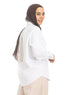 White Short Poplin Shirt - Khotwh