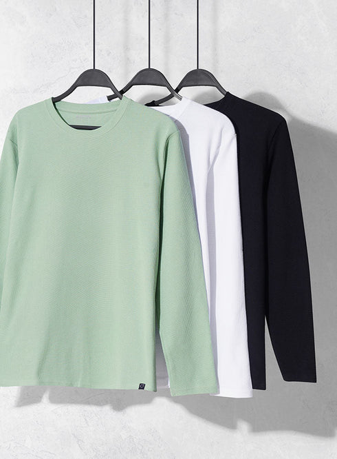 White Squares Long Sleeve (M) - Khotwh