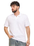 White Squares Polo Neck T-Shirt - Khotwh